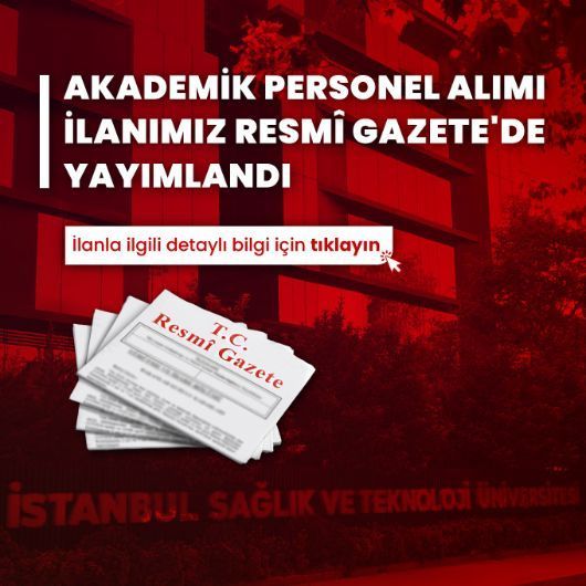 Akademik Personel Alım İlanı (01 Temmuz 2026 Tarihli ve 33297 Sayılı T.C. Resmî Gazete)